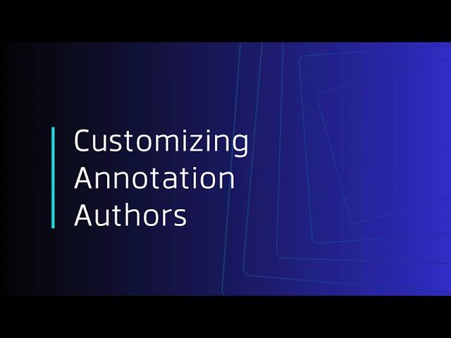 Customizing Annotation Authors in WebViewer