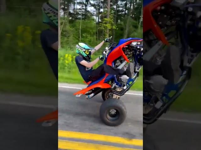 Raptor 700 Wheelie No brakes🫣