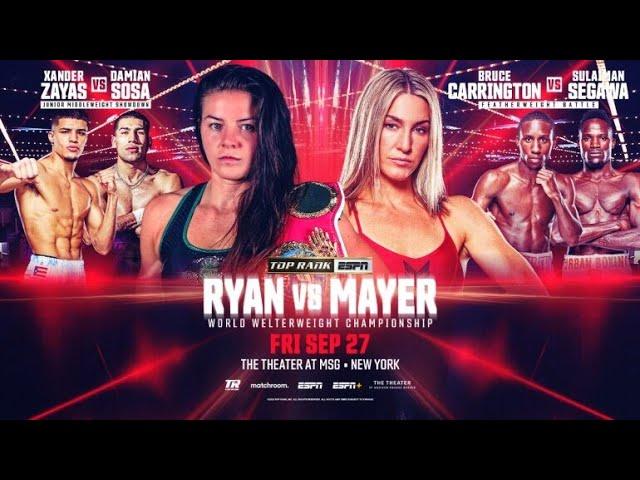 Mikaela Mayer vs Sandy Ryan Fight Prediction | "The Main Event on Talkin Hands"