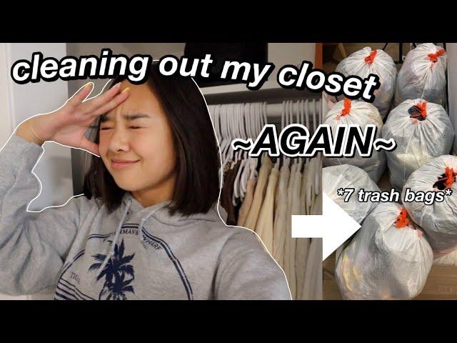 CLEANING OUT MY CLOSET ~again~ | Nicole Laeno