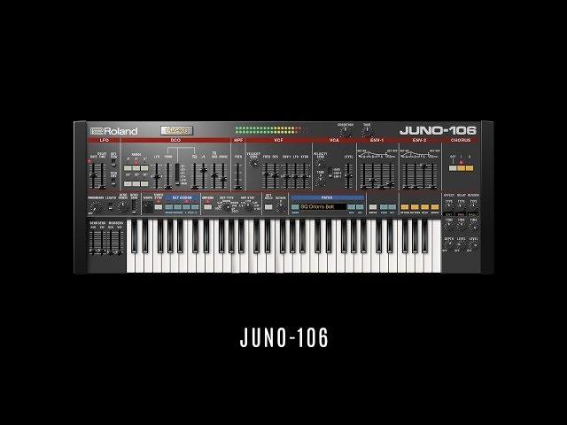 JUNO-106 • Roland Cloud • 25 Selected Factory Presets • Synthwave VST • Sounds Patches Playthrough