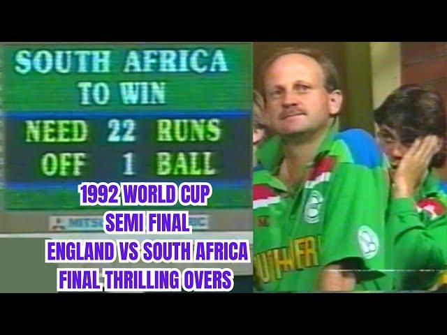 England vs South Africa 1992 Cricket World Cup Semi Final | Thrilling Finish | Nightmare Rain Rule |