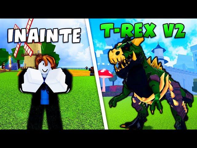 Ajung de la NOOB la PRO cu *NOUL* Fruct T-REX (Blox Fruits Roblox)