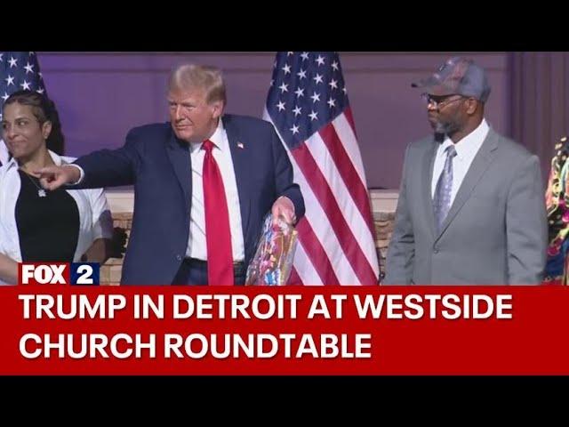 Former President Trump at Detroit roundtable hosted by 180 Church