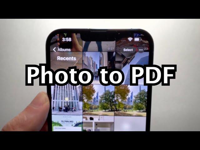 iPhone How to Save Photos as a PDF