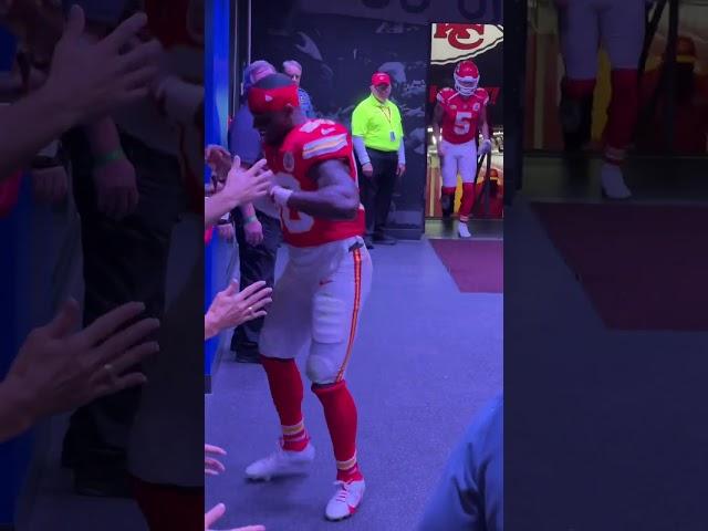 LB Willie Gay celebrates with Chiefs fans after 31-17 win over Chargers  #nfl