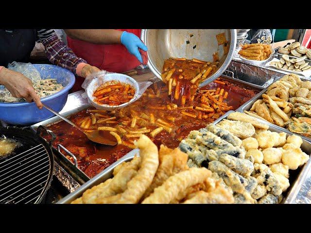 Korean singers are regulars here?! Famous Tteokbokki - BEST 5 / Korean Street Food