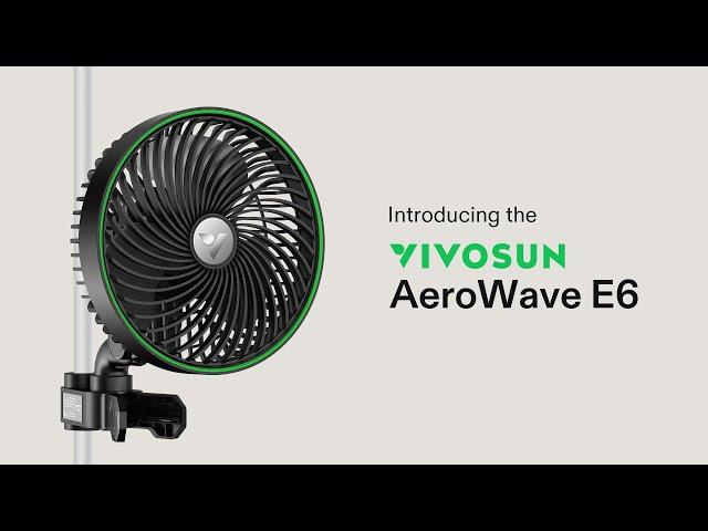 AeroWave E6 – The Ultimate Circulation Fan for Optimal Growth | Part of the VIVOSUN SGS