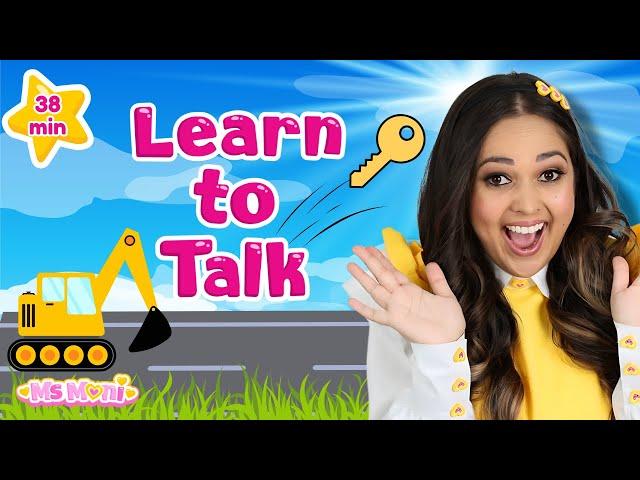 ️ Construction Toys, Monster Trucks & Seasons | Learn To Talk with Ms Moni | Kids Learning Videos