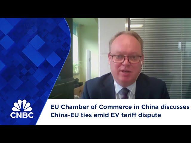 EU Chamber of Commerce in China discusses China-EU ties amid EV tariff dispute