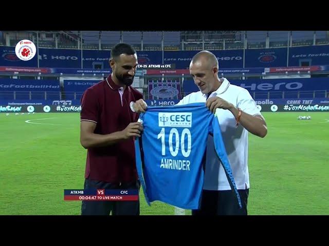 Amrinder Singh's 100th Appearance in #Hero ISL