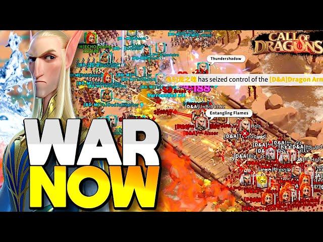 War Happening NOW! Mage Tactics in Call of Dragons - Blood vs D&A