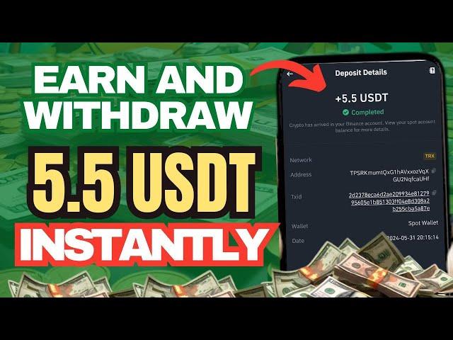 New App To Earn and Withdraw 5.5 USDT Daily (PAYMENT PROOF) - MAKE EASY USDT PER DAY