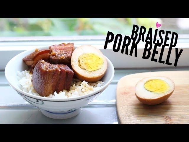 Braised Pork Belly w/ Eggs   Easy Slow Cooker Recipe | 滷肉飯