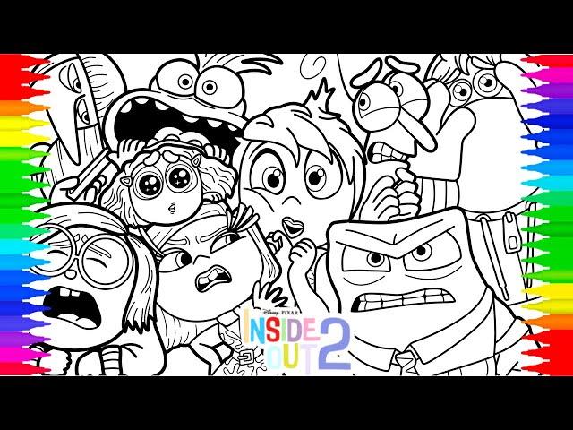 Inside Out 2 All Emotions Coloring Pages / NCS