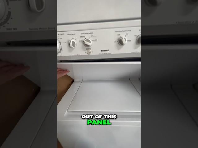 How to clean double stack washer and dryer #dryerventcleaning #dryervent