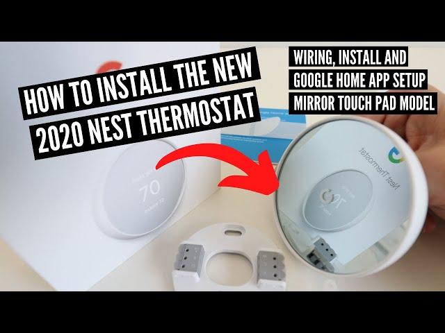 How To Install New Google Nest Thermostat 2020 | Google Home App