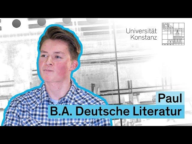 Drei Fragen an Paul, B.A. Deutsche Literatur