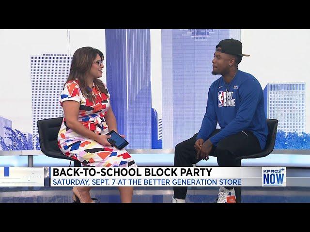 Former NBA player and Houston native Daniel Gibson hosting back-to-school block party