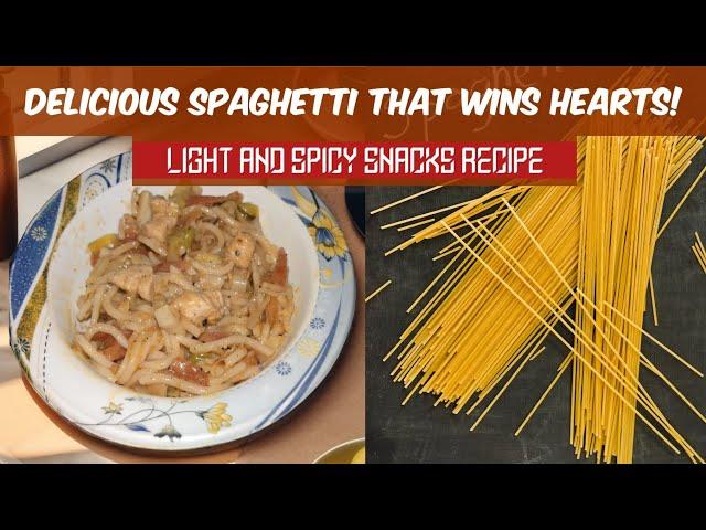 Light & Spicy Chicken Veggie Spaghetti || Quick Snack Recipe || Daily Dish Delights