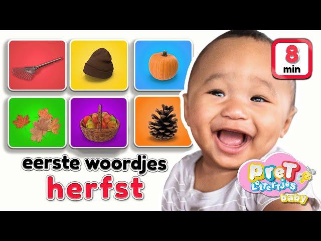 My First Words • FALL • Baby Learning Videos • Learn To Talk Dutch