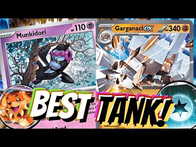 Garganacl ex Tanks 430 Damage!? 🪖 OHKO Terapagos W/ Dachsbun ex, Munkidori & Medical Energy. PTCG