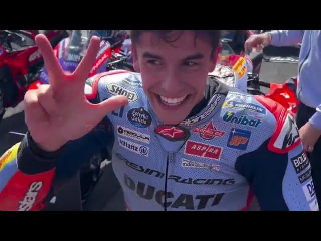 Race motogp  Phillip Island  2024 Marquez back as Victory   after bad  start