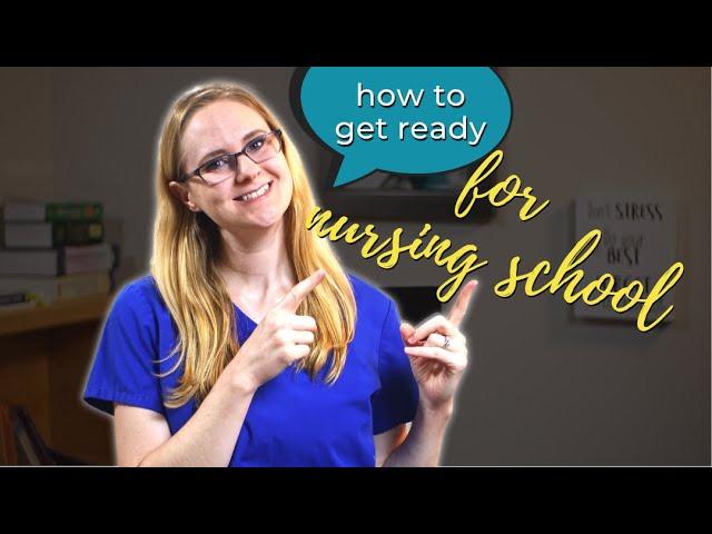 3 Things to Do BEFORE Nursing School Starts