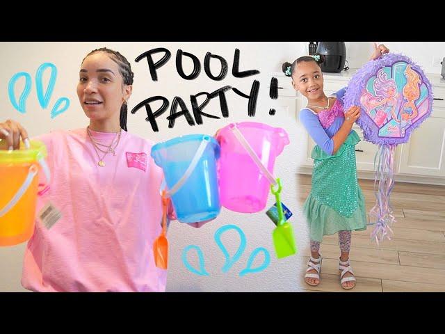 Our First POOL PARTY! | Planning Ziya's Birthday