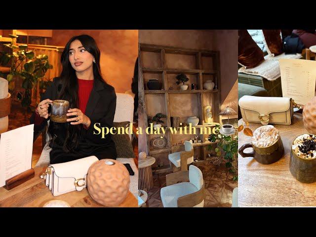 SPEND A DAY WITH ME | CAFE + FOOD + PR HAUL | HUMNA NAEEM️