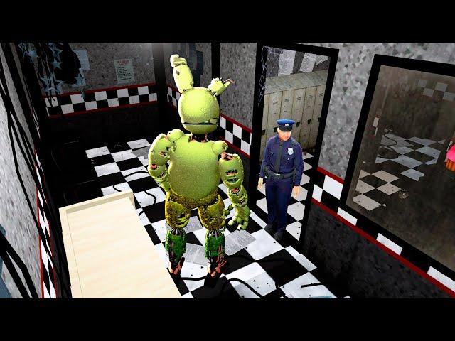 ANIMATRONICS SCARE THE SECURITY GUARD FNAF COOP Garry's Mod