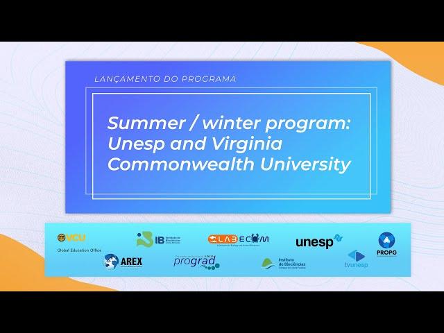 Summer / winter program: Unesp and Virginia Commonwealth University