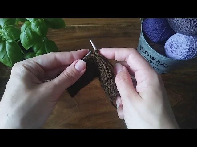 Tutorial: knit the purl stitch