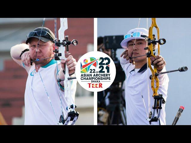 Sergey Khristich v Kim Jongho – compound men's semifinal | Dhaka 2021 Asian Archery Championships