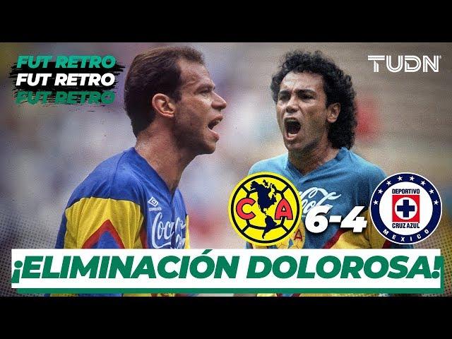 Fut Retro: ¡Lluvia de goles en el clásico joven! | América vs Cruz Azul - Liguilla 92/93 | TUDN