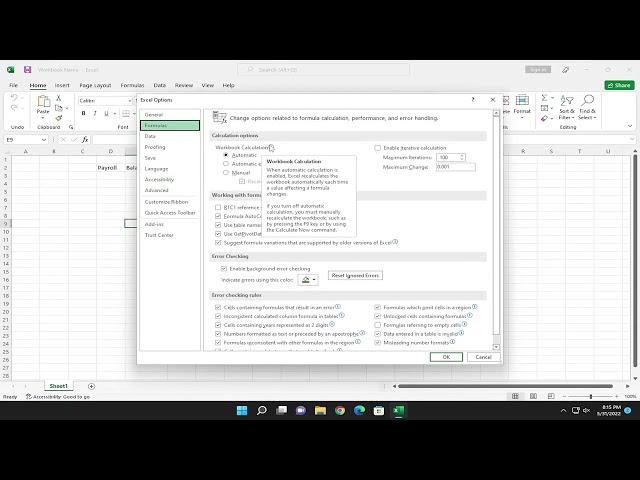 How to Make Excel Formulas Calculate Automatically [Tutorial]