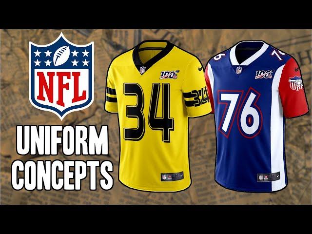 Extinct NFL Teams Modernized Uniform Concepts