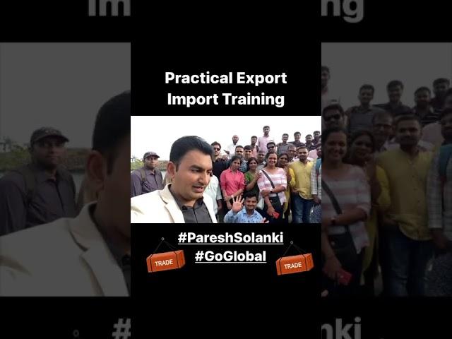 Export import practical Training, practical Port and Cold storage visit with Paresh Solanki