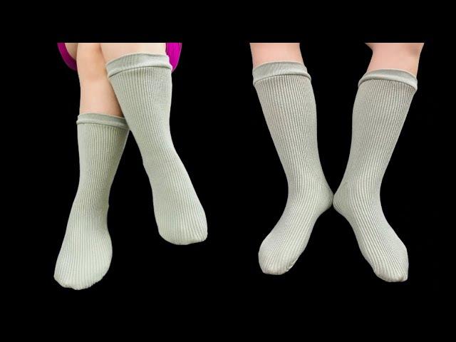  Never appeared on Youtube: Sewing long socks from old sweaters, suitable for everyone