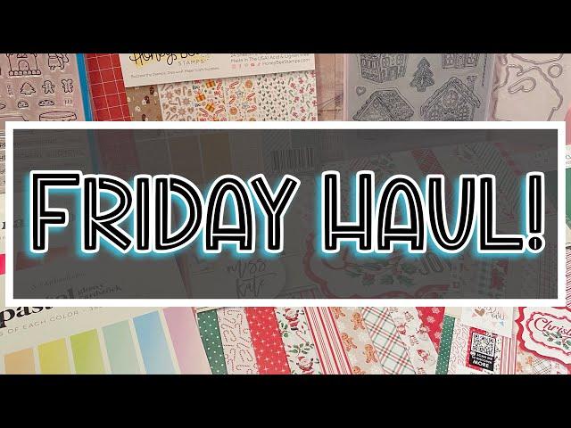 11/22/24 Friday HAUL ~ December box from Miss Kate’s Cuttables, new Christmas papers, stamps, & more