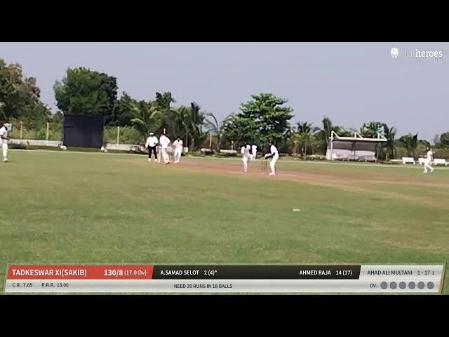 Live Cricket Match | ZANKHVAV XI vs Tadkeswar XI(Sakib) | 08-Nov-24 09:30 AM 20 overs | SGMCA Presen