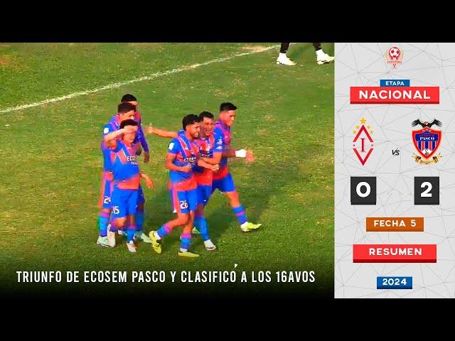 ECOSEM GANÓ EN HUACHO Y ASEGURÓ SU PASE A LOS 16AVOS DE FINAL | Real Independiente 0-2 ECOSEM Pasco