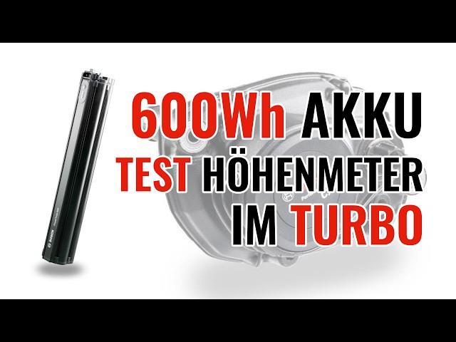 Neuer BOSCH Akku im TEST - Wie viele Höhenmeter im Turbo sind möglich?