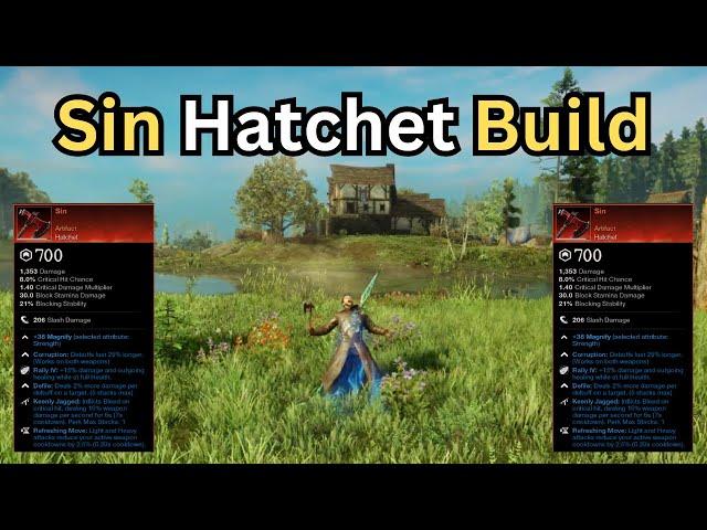 New World Sin hatchet build