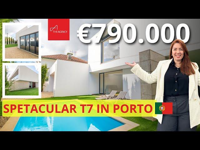 Luxury 7-Bedroom Villa with Pool and Spacious Areas for Sale in the Porto District, Portugal