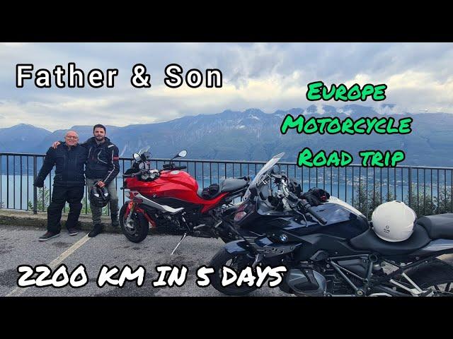 MOTORCYCLE EURO-TRIP | FATHER & SON | 4K | SCENIC ROADS| GOPRO10