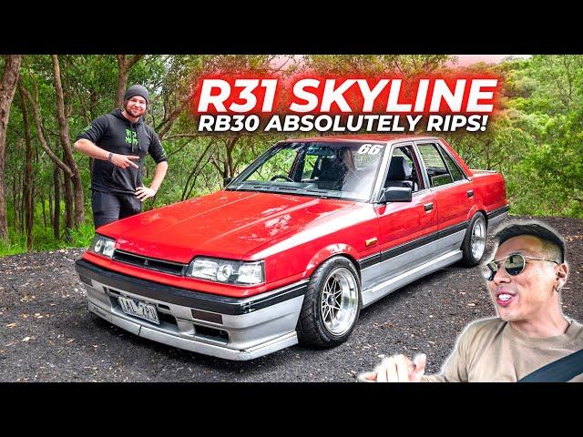 FULL SEND IN A R31 SKYLINE - CRAZY FIRST DRIVE *RB30 SOUNDS INSANE*