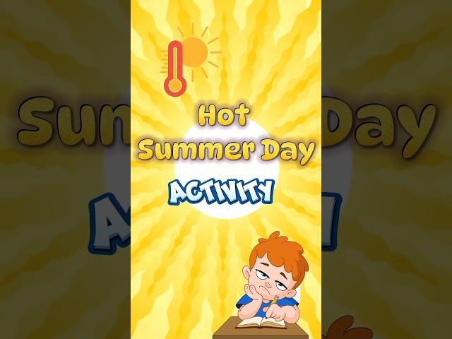 Is your toddler bored at home during heat wave? Try this