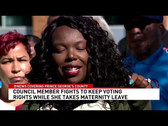 Councilwoman's fight for voting during maternity leave sparks debate in Maryland