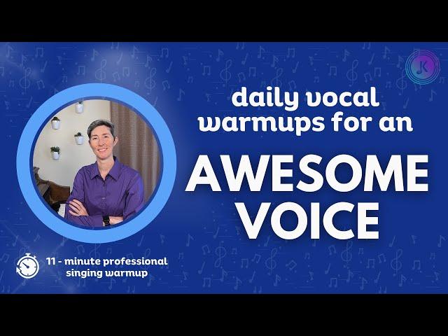 Daily vocal warmups for an AWESOME VOICE | Sing better with these exercises